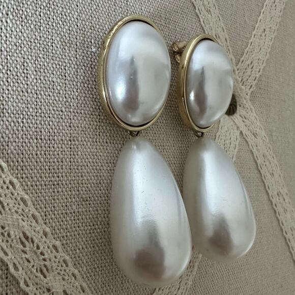 Anthropologie Pearl Drop Earrings - Picture 2 of 5